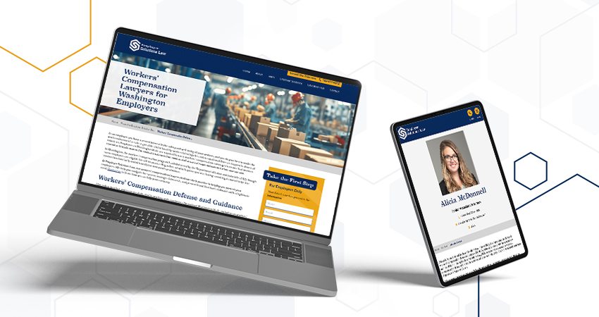 Mockup of Employer Solutions website