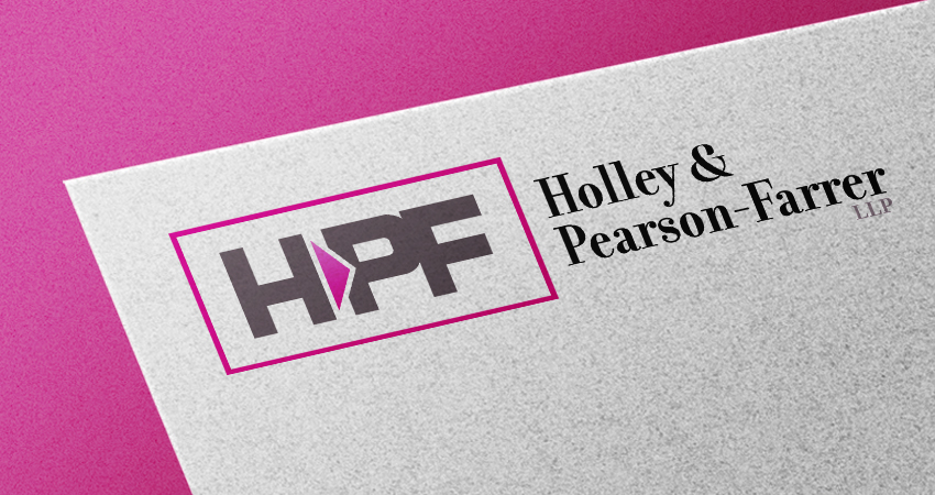 Logo mock up of the Holly-Pearson & Ferrer