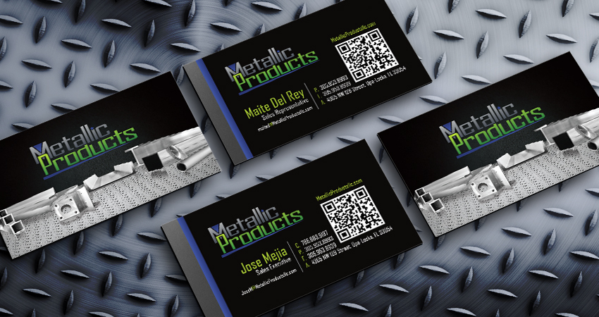 Metallic Products business cards