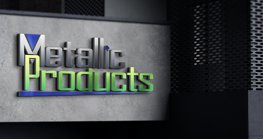 The primary Metallic Products logo