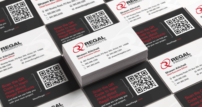 Regal Products business cards