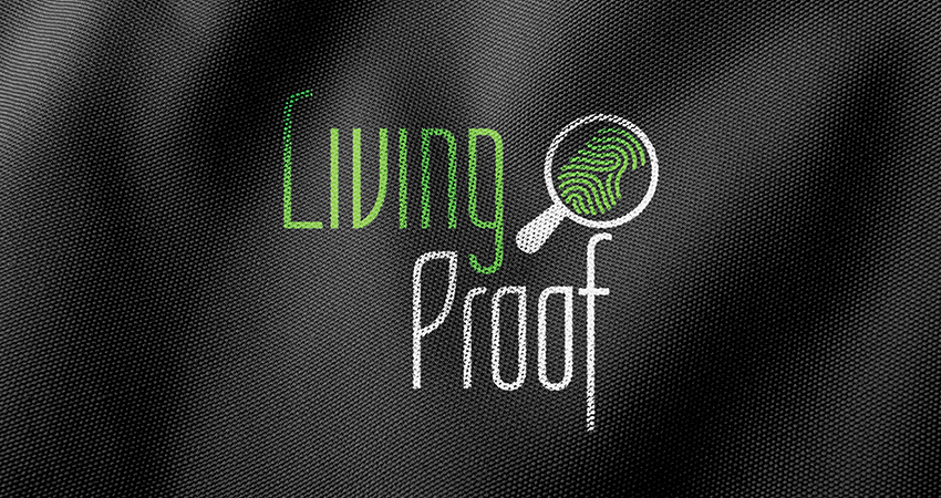Logo design mockup for living proof young adult ministry