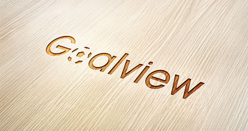 Logo design mockup for Goalview