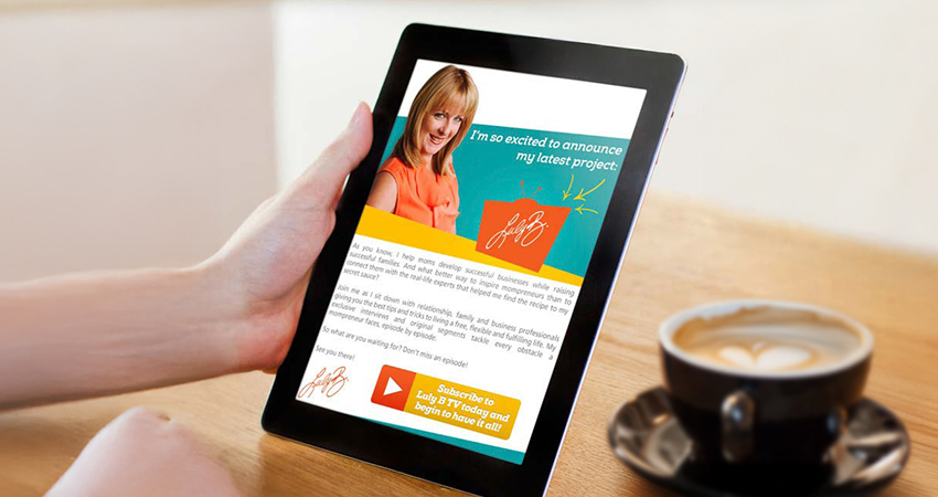 Luly B. email design