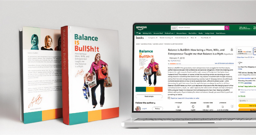 Luly B. book cover design