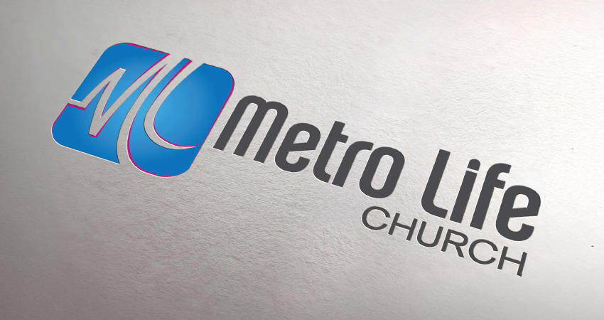 Logo design mockup for Metro Life Church